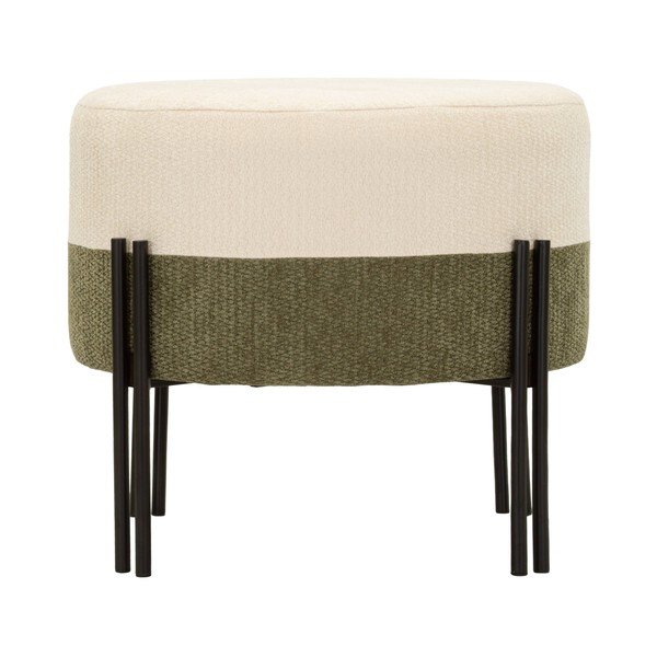 Puf w kolorze khaki/kremowy Modern Style – Mauro Ferretti-image-3