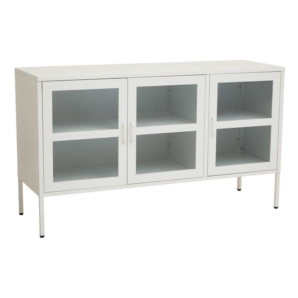 Biała stalowa witryna 140x80x45 cm Acier – Premier Housewares