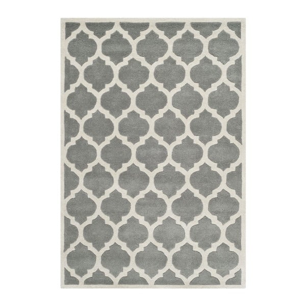 Szaro-biały dywan wełniany Safavieh Camilla Area, 152x243 cm