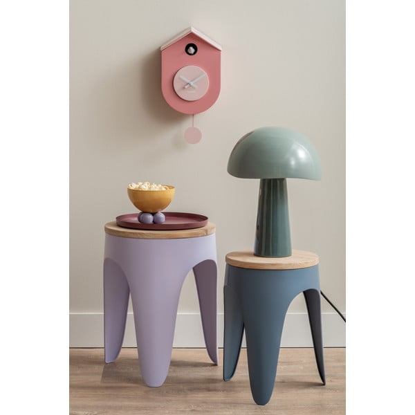 Niebieskie/fioletowe metalowe stołki zestaw 2 szt. Double Funky – Leitmotiv-image-1