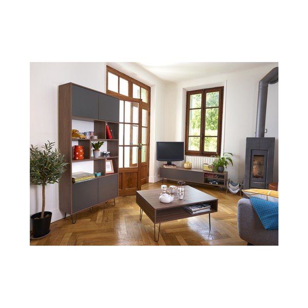 Szara szafka pod TV TemaHome Aero-image-2