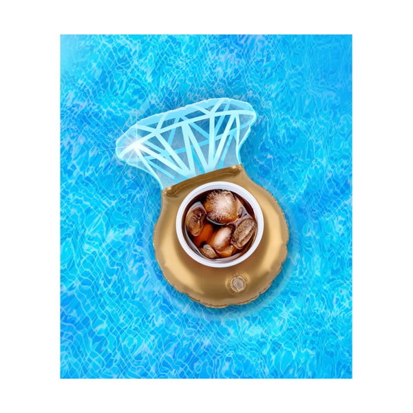 Zestaw 3 dmuchanych kół na napoje w kształcie pierścionków Big Mouth Inc.-image-1