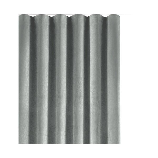 Szara aksamitna zasłona częściowo zaciemniająca (dimout) 200x300 cm Velto – Filumi-image-2