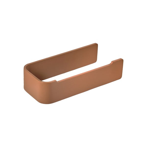 Ścienny metalowy uchwyt na papier toaletowy w kolorze terakoty Ume – Zone-image-1