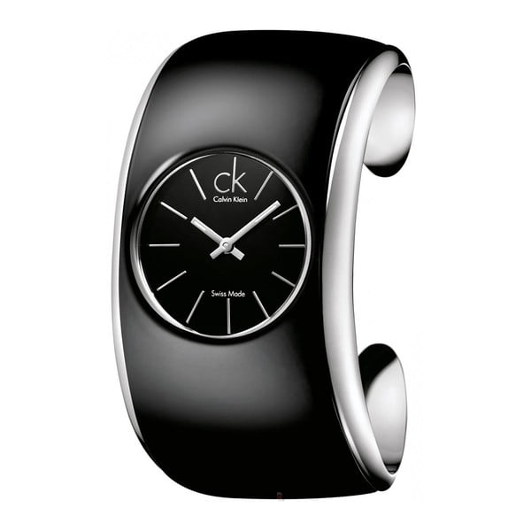 Czarny zegarek damski Calvin Klein K6094101