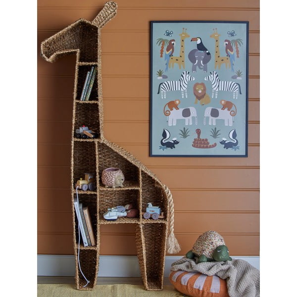 Dziecięcy regał rattanowy 46x148 cm Kalu − Bloomingville Mini-image-1