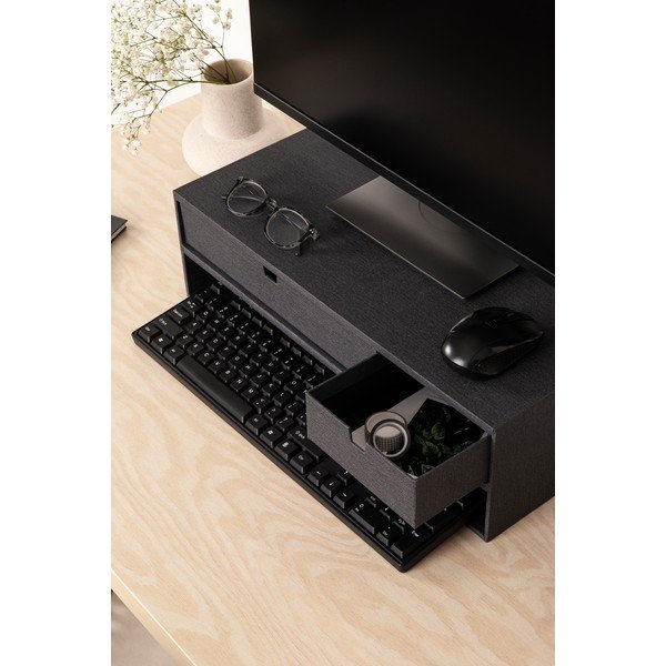 Kartonowy organizer na dokumenty z szufladką Ted Canvas Paper Laminate – Bigso-image-1