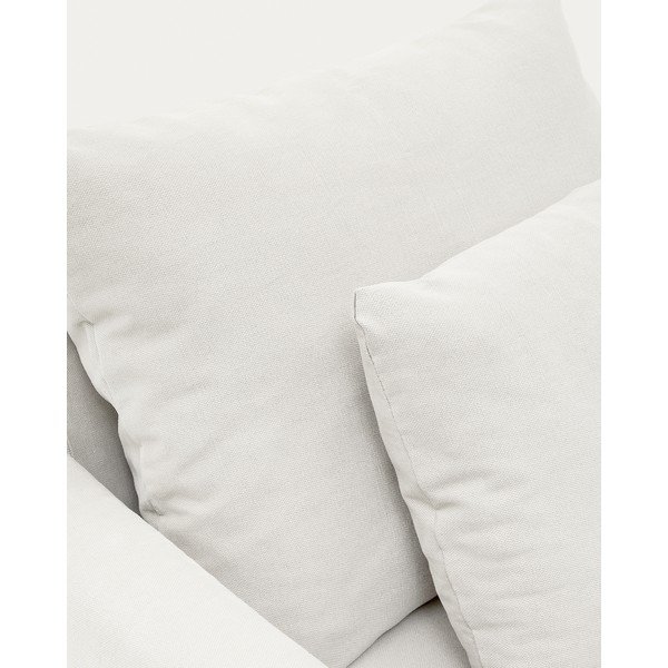 Biały lniany fotel Nora – Kave Home-image-1