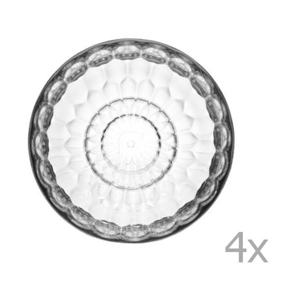 Zestaw 4 przezroczystych okrągłych wieszaków Kartell Jellies, Ø 9,5 cm