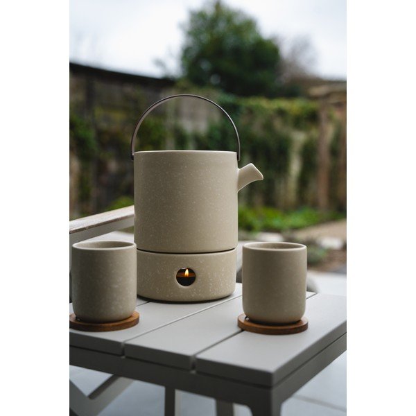Beżowe kamionkowe filiżanki zestaw 2 szt. 200 ml Umea – Bredemeijer-image-1