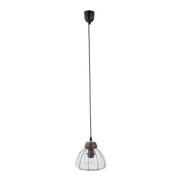 Lampa wisząca ze szkła i metalu Clayre & Eef, ⌀ 20 cm