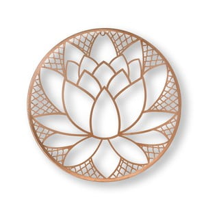 Metalowa dekoracja ścienna w kształcie kwiatu lotosu Graham & Brown Lotus Blossom