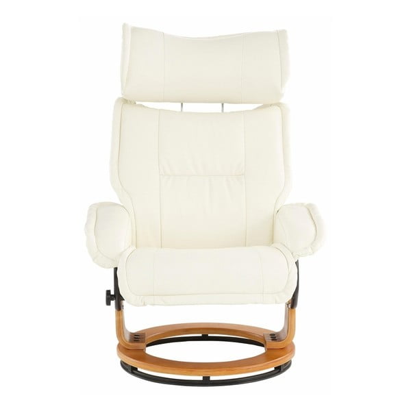 Kremowy fotel z podnóżkiem Støraa Roubaix-image-2