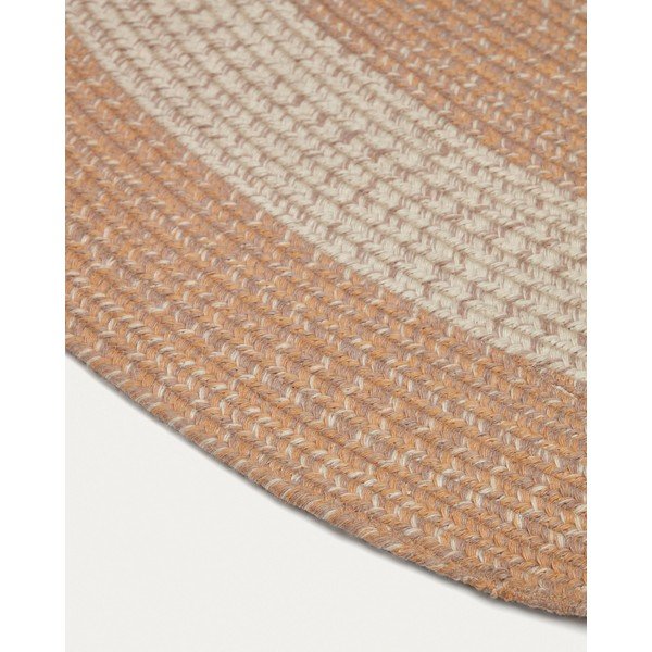 Brzoskwiniowy dywan odpowiedni na zewnątrz z włókien z recyklingu 160x230 cm Leeith – Kave Home-image-4