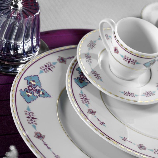 Komplet naczyń porcelanowych 59-częściowy Kutahya Ocean-image-4