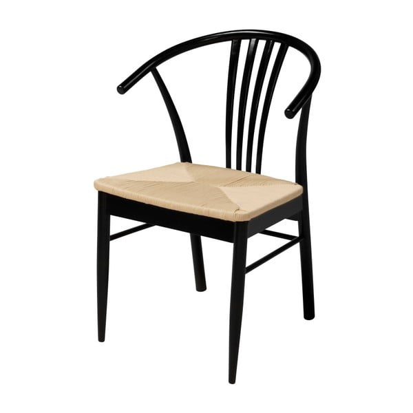 Czarne krzesło do jadalni z drewna brzozowego Interstil York