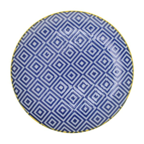 Porcelanowy talerz Geometric No1, 16x2,1 cm