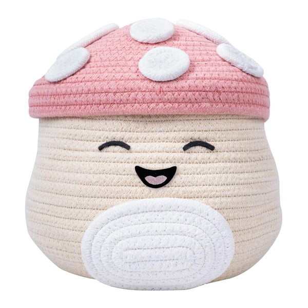 Beżowy tekstylny dziecięcy kosz na zabawki ø 23x22 cm Fizz Malcolm – SQUISHMALLOWS