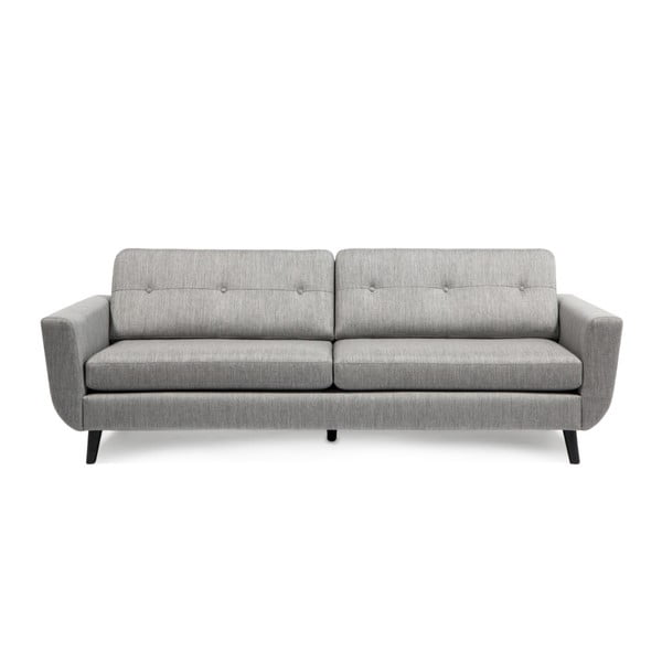 Szara sofa 3-osobowa Vivonita Harlem XL