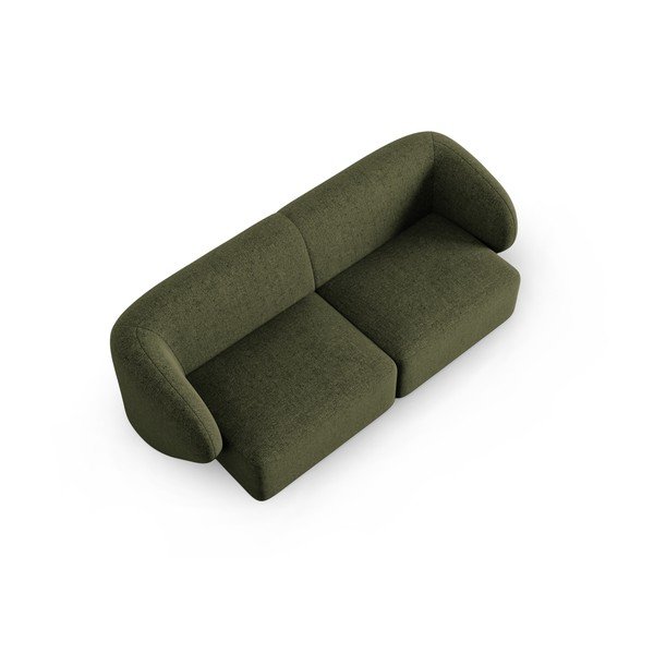 Zielona sofa  z tkaniny szenilowej 188 cm Paolo – Milo Casa-image-1