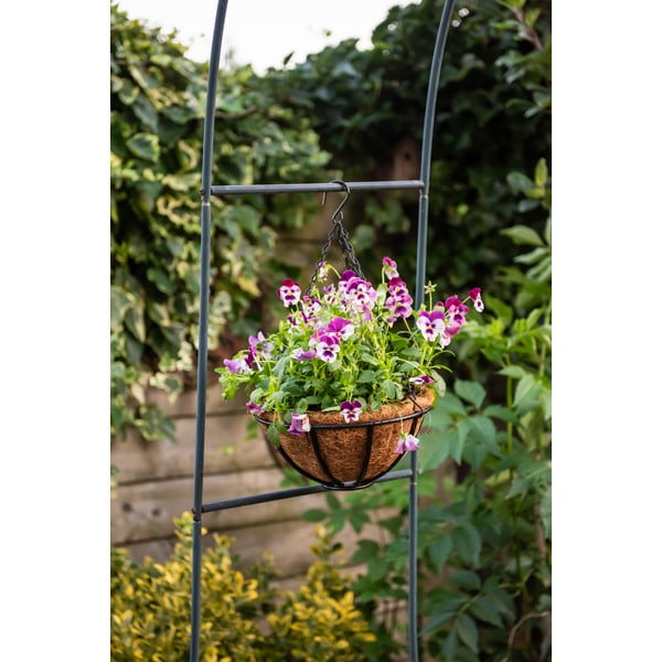 Wiszący koszyk metalowy Esschert Design Flower, ⌀ 25,2 cm-image-3