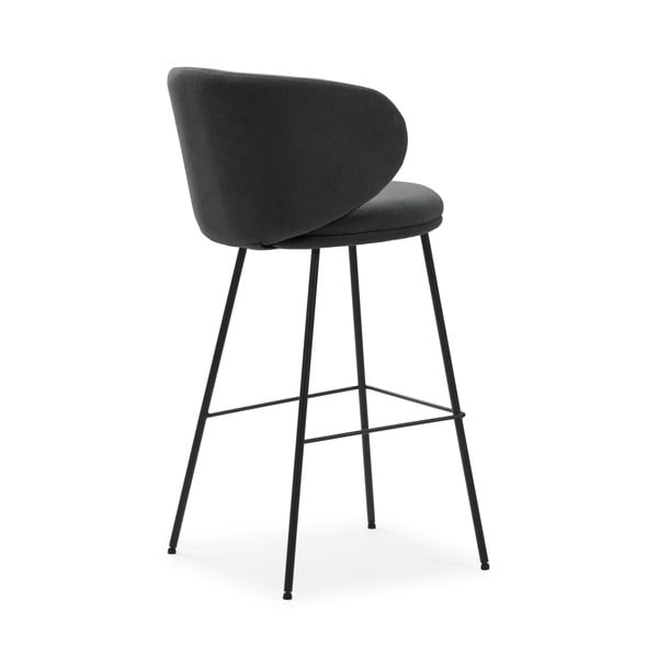 Ciemnoszare hokery zestaw 2 szt. (wysokość siedziska 65 cm) Rush – Marckeric-image-4