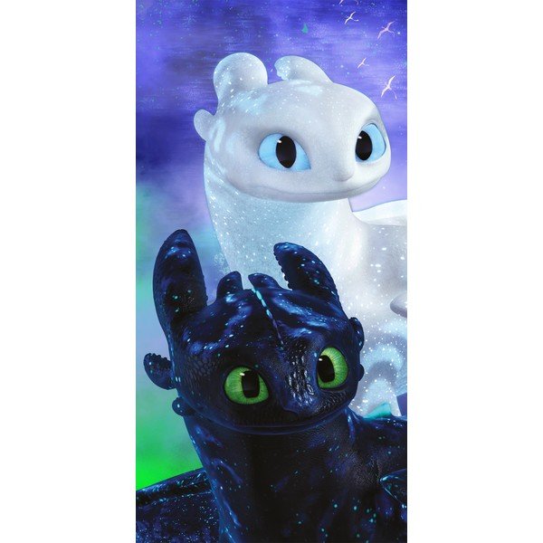Bawełniany ręcznik dziecięcy 70x140 cm How to Train Your Dragon – Jerry Fabrics