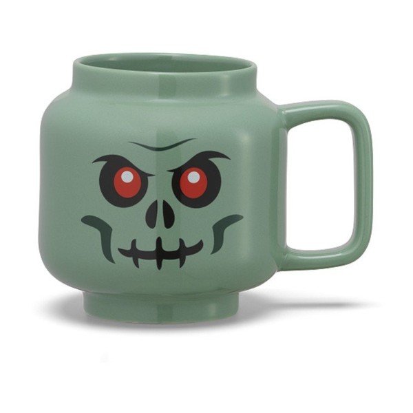 Zielony ceramiczny kubek dla dzieci do latte 255 ml Skeleton – LEGO®