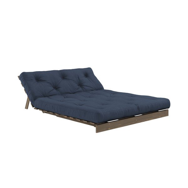 Ciemnoniebieska rozkładana sofa 140 cm Roots – Karup Design-image-4