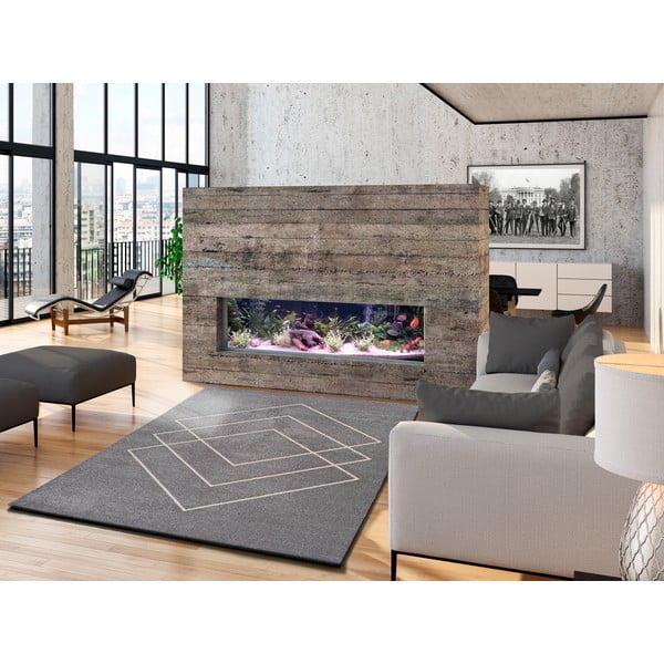 Dywan w srebrnym kolorzeUniversal Breda, 160x115 cm-image-1