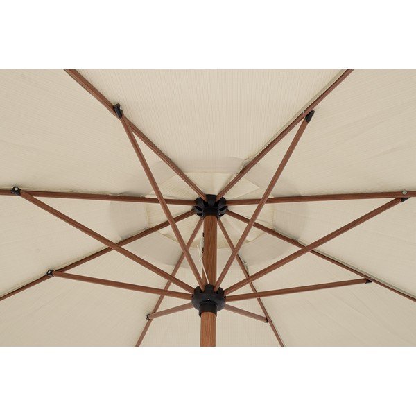 Beżowy parasol ogrodowy ø 300 cm Palinuro – Bizzotto-image-3