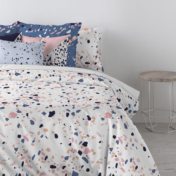 Bawełniana poszwa na kołdrę Blanc Terrazzo, 140x200 cm-image-3