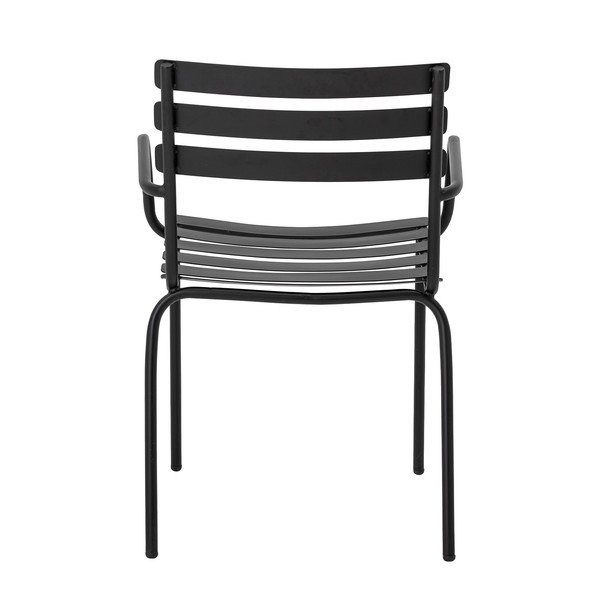 Czarne metalowe krzesło ogrodowe Monsi – Bloomingville-image-4
