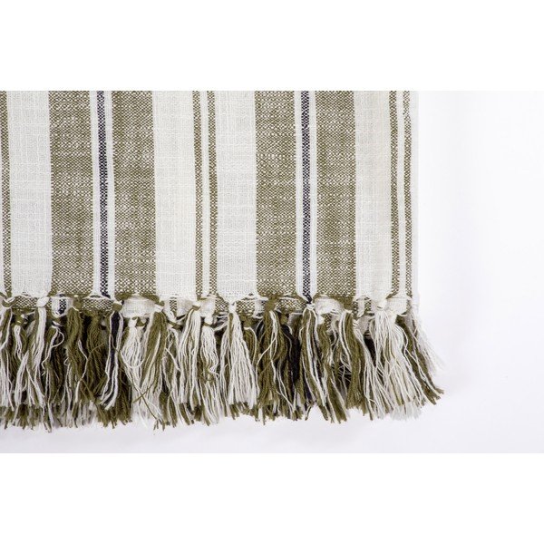 Zielony bawełniany koc 150x200 cm Indira – Tiseco Home Studio-image-1