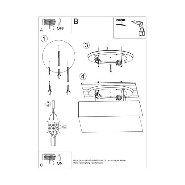 Szara lampa sufitowa Sollux Mitra Ceiling 45-image-4