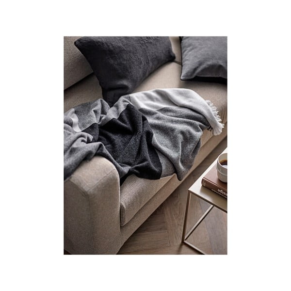 Szary wełniany koc 130x200 cm Merino – Södahl-image-1