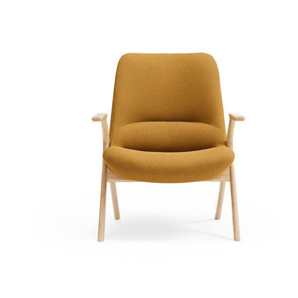 Musztardowy fotel Dins – Teulat-image-1