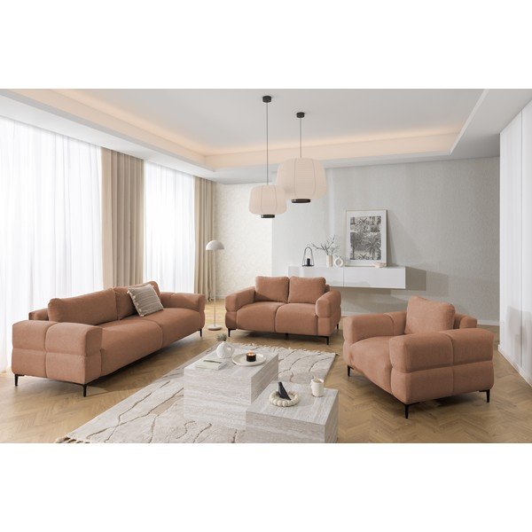Sofa w kolorze terakoty 154 cm Helio – Ropez-image-4