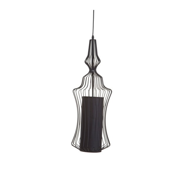Czarna lampa wisząca Mauro Ferretti D Soffito Nero, 22x60 cm