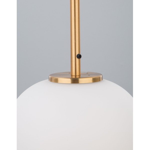 Biała/w kolorze mosiądzu szklana lampa wisząca ø 27 cm Lato – Nova Luce-image-2