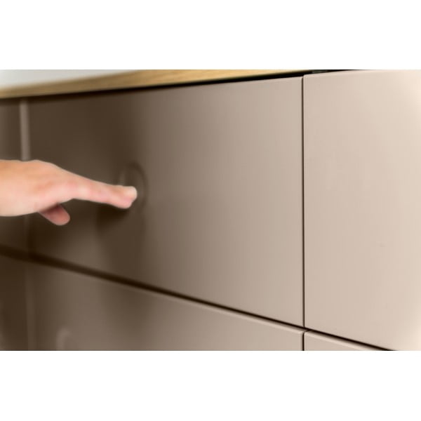 Brązowa komoda Tenzo Dot, 109x137 cm-image-4