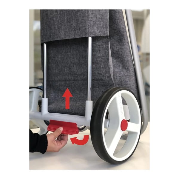 Torba na zakupy na kółkach 53 l Com Tweed Polar Black Tube – Rolser-image-4