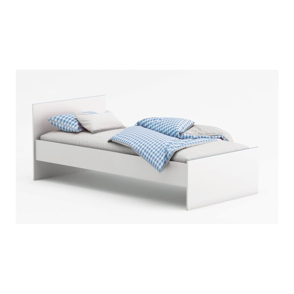 Białe łóżko z wymiennymi detalami Demeyere Switch, 90x190 cm