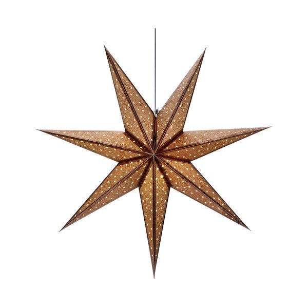 Brązowa dekoracja świetlna ze świątecznym motywem ø 45 cm Glitter – Markslöjd