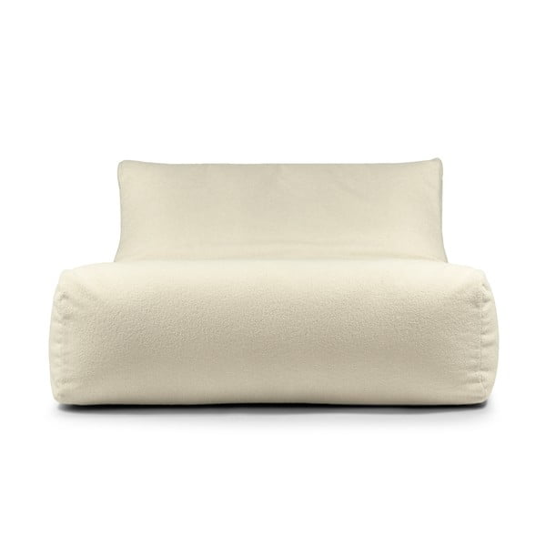Kremowy worek do siedzenia z materiału bouclé Sofa Lounge – SLOWDOWN-image-2