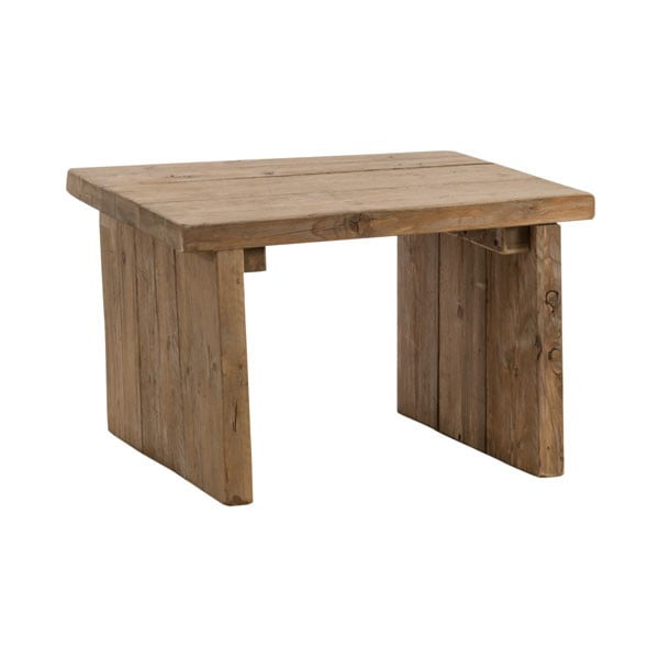 Stolik z drewna pozyskanego z recyklingu Old Wood, 64x64 cm