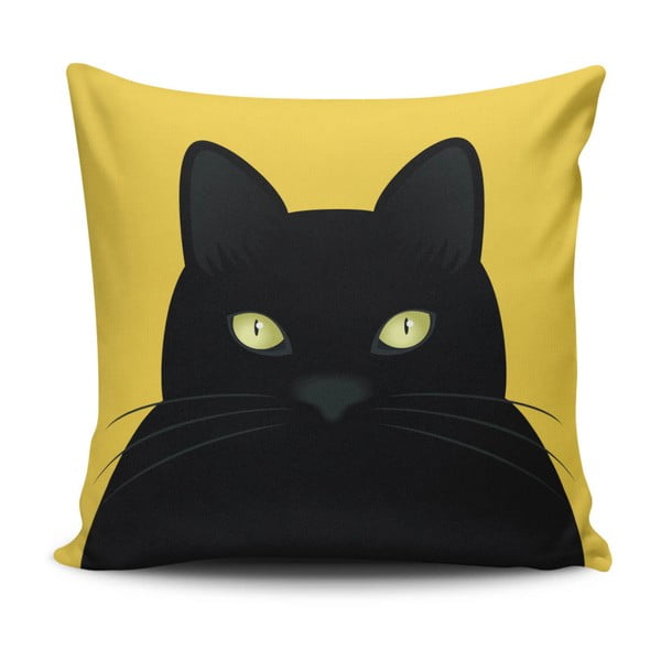 Poduszka z domieszką bawełny Cushion Love Cat, 45x45 cm