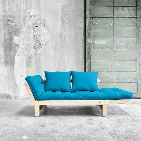 Sofa rozkładana Karup Beat Natural/Horizon Blue