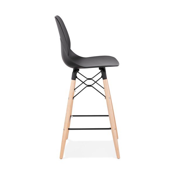 Czarny hoker Kokoon Marcel Mini, wys. siedziska 68 cm-image-2