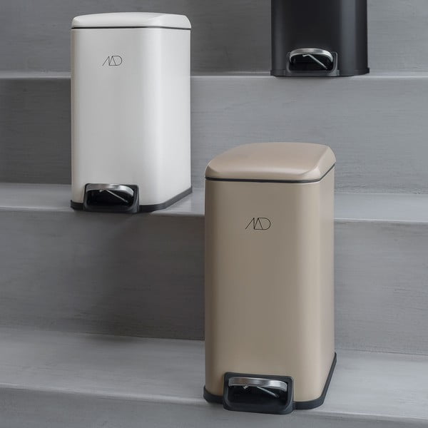 Beżowy metalowy kosz na śmieci z pedałem 5 l Wendy – Mette Ditmer Denmark-image-3